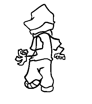 Sketch for a mid song animation during a level. Made on Adobe Animate